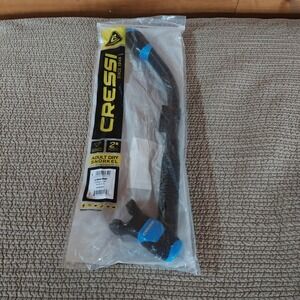 CRESSI snorkel tube Adult Supernova DRY Black Blue C4‎